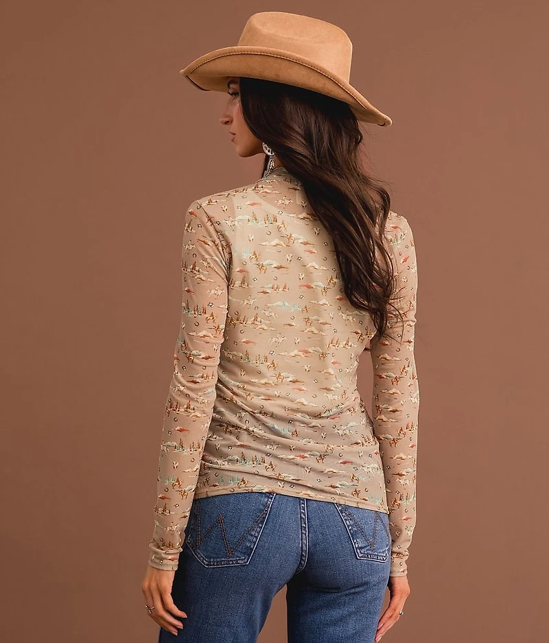Western Mesh Top