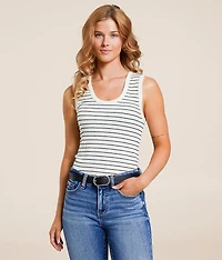 Ribbed Contour Tank Top