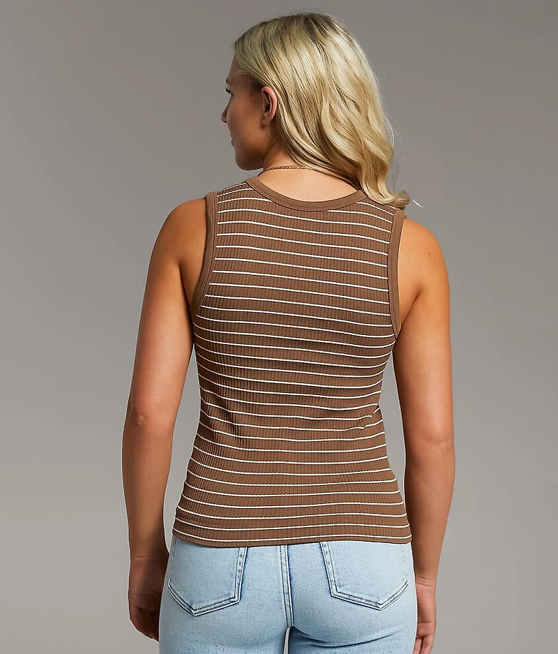 Ribbed Contour Tank Top