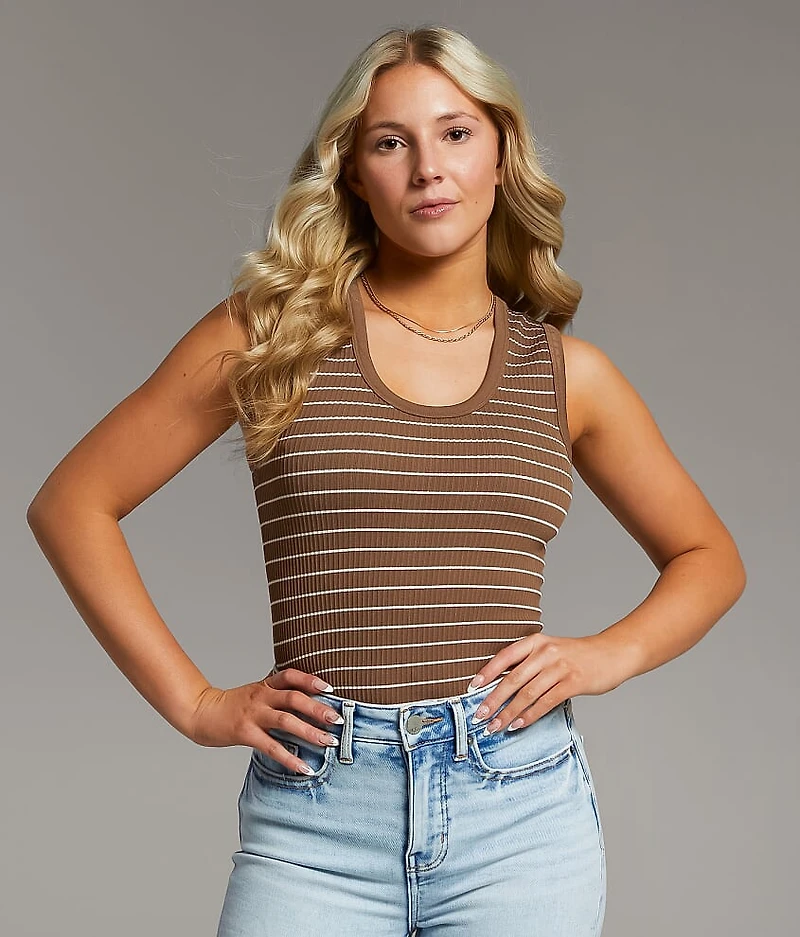 Ribbed Contour Tank Top