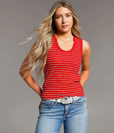 Ribbed Contour Tank Top