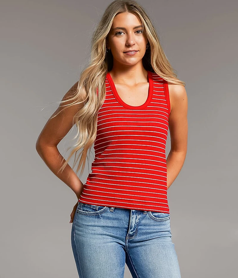Ribbed Contour Tank Top