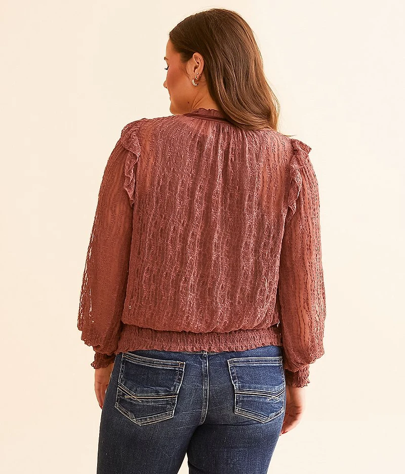 Ruffle Lace Top