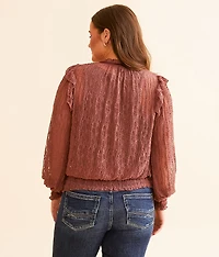 Ruffle Lace Top