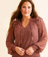 Ruffle Lace Top