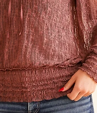 Ruffle Lace Top