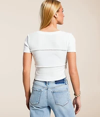 Waffle Knit T-Shirt