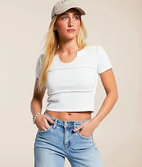 Waffle Knit T-Shirt