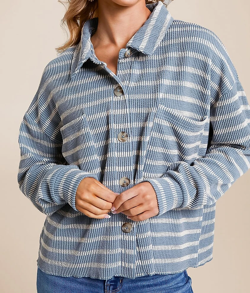 Striped Boxy Shirt