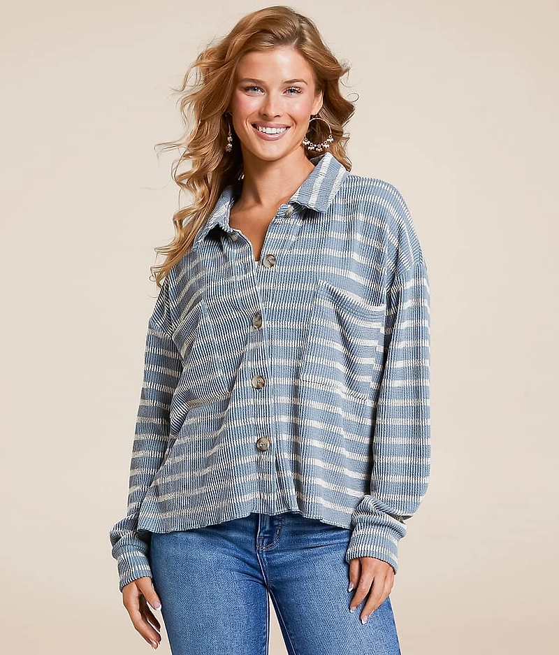 Striped Boxy Shirt