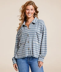 Striped Boxy Shirt