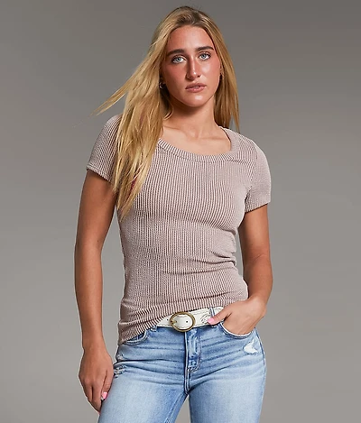 BKE Urban Ribbed Top