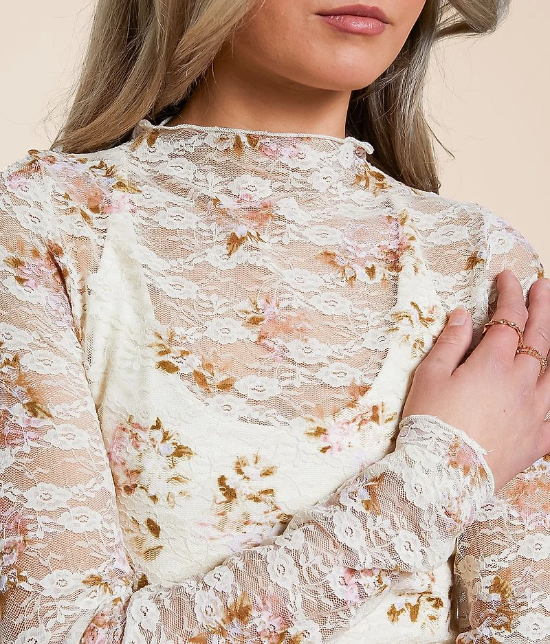 Floral Lace Top