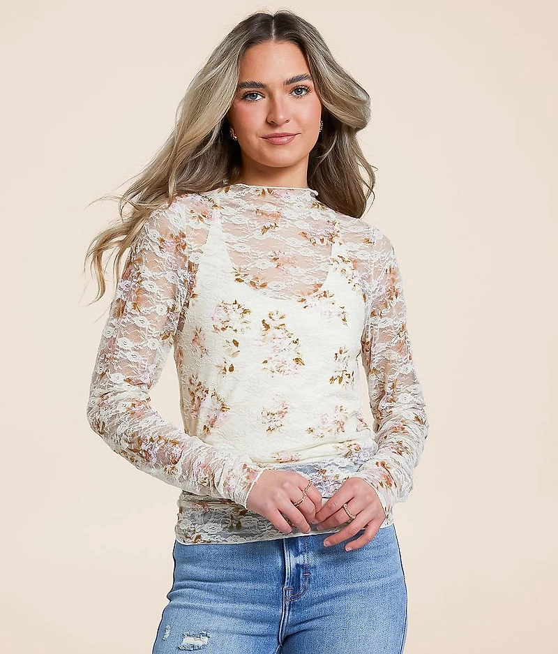 Floral Lace Top