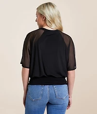 Mesh Dolman Top