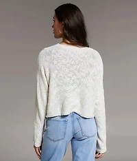 Cropped Cardigan Sweater