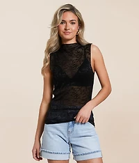 Floral Embroidered Tank Top