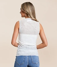 Floral Embroidered Tank Top