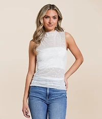 Floral Embroidered Tank Top