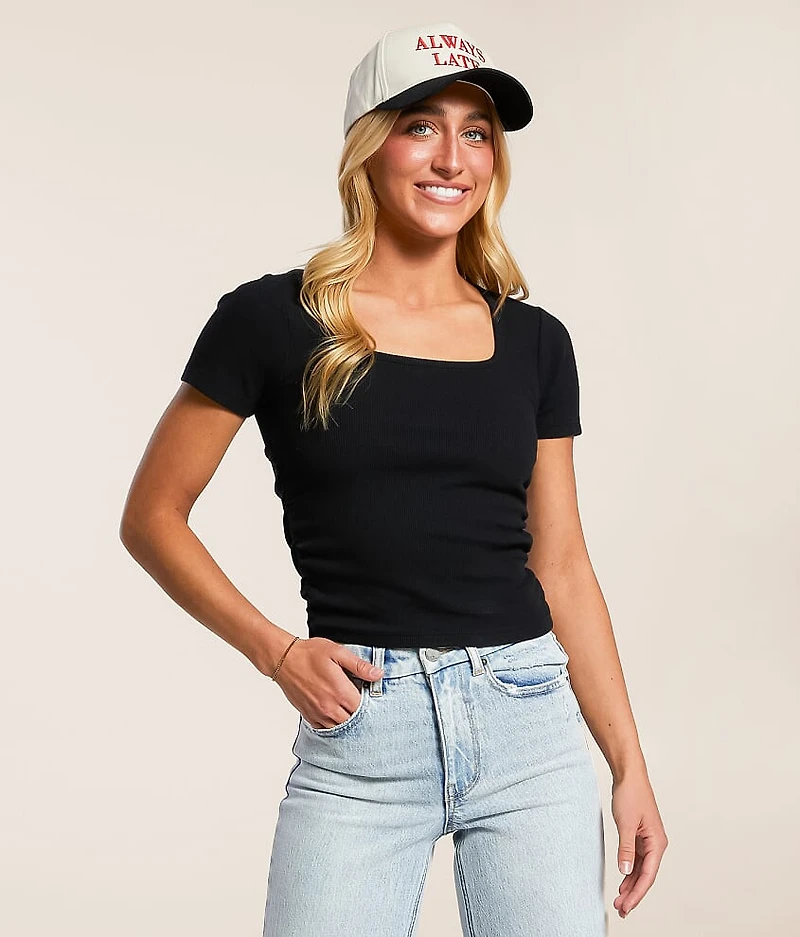 Open Back Cinch Tie Top