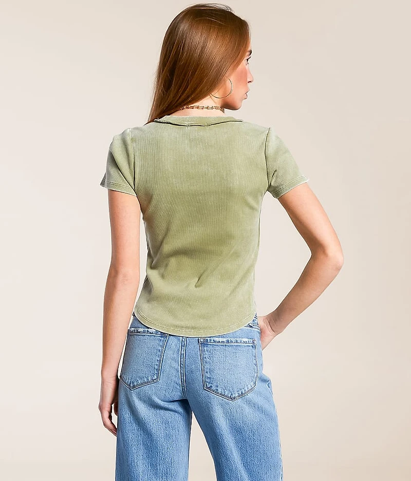 Washed Knit Top