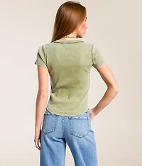 Washed Knit Top