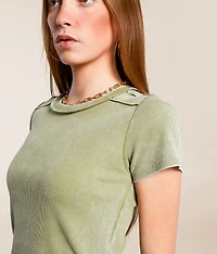 Washed Knit Top