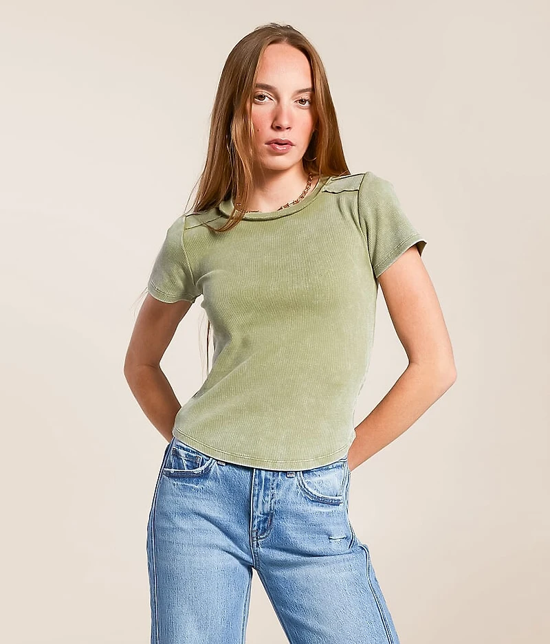 Washed Knit Top