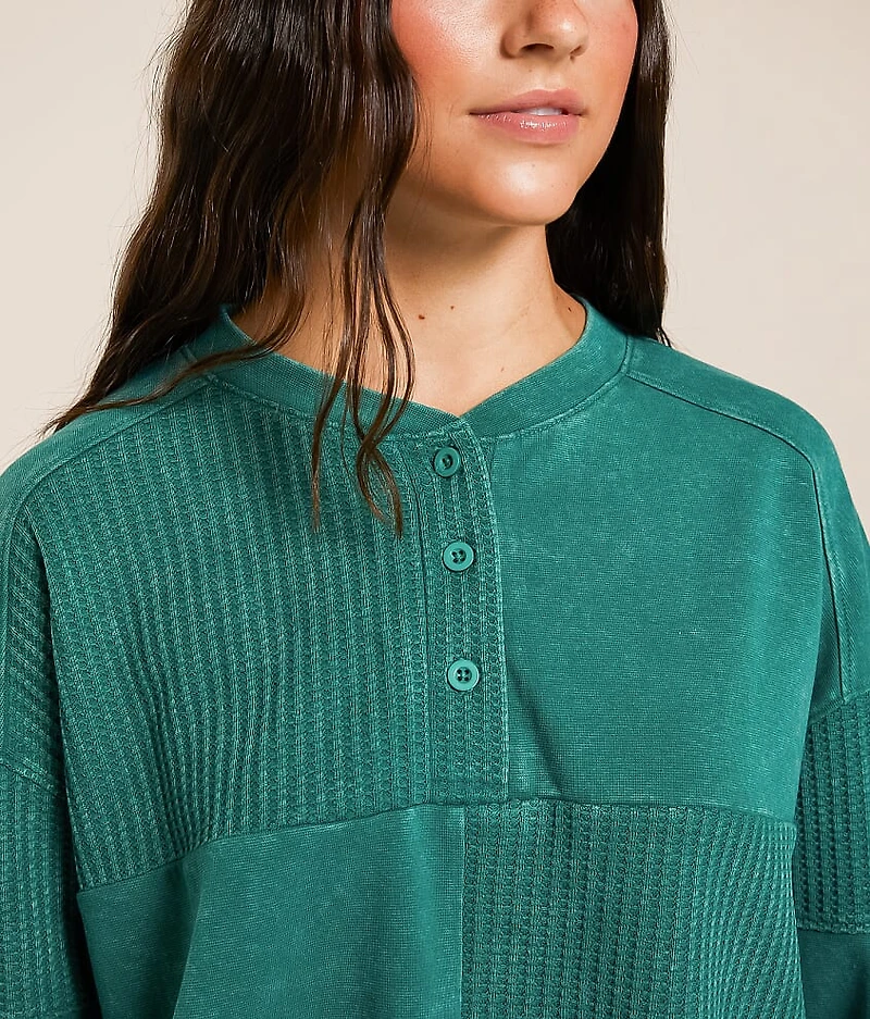 Pieced Henley