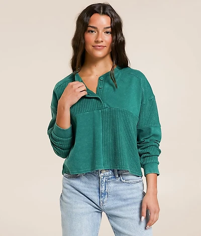 Pieced Henley