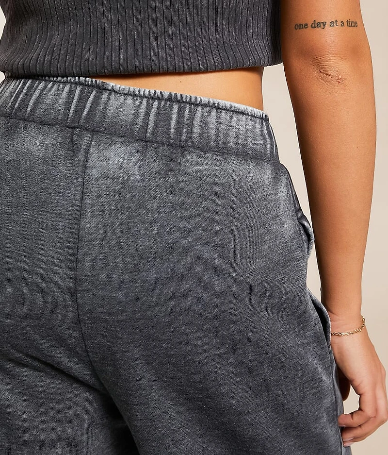 Washed Wide Leg Sweatpant