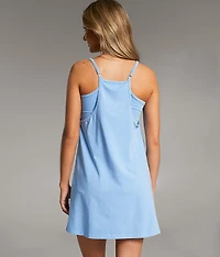 Washed Romper Dress