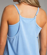 Washed Romper Dress