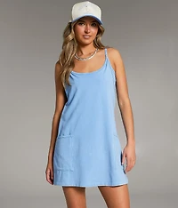Washed Romper Dress