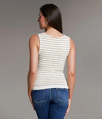 Striped Contour Tank Top