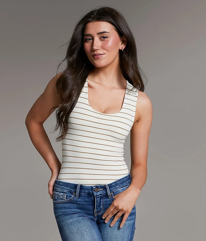 Striped Contour Tank Top
