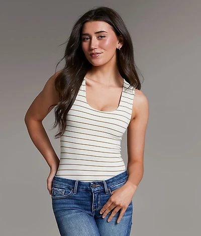 Striped Contour Tank Top