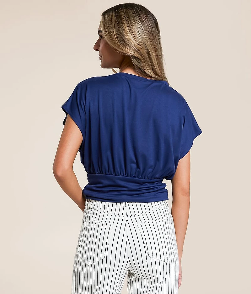 Banded Dolman Top