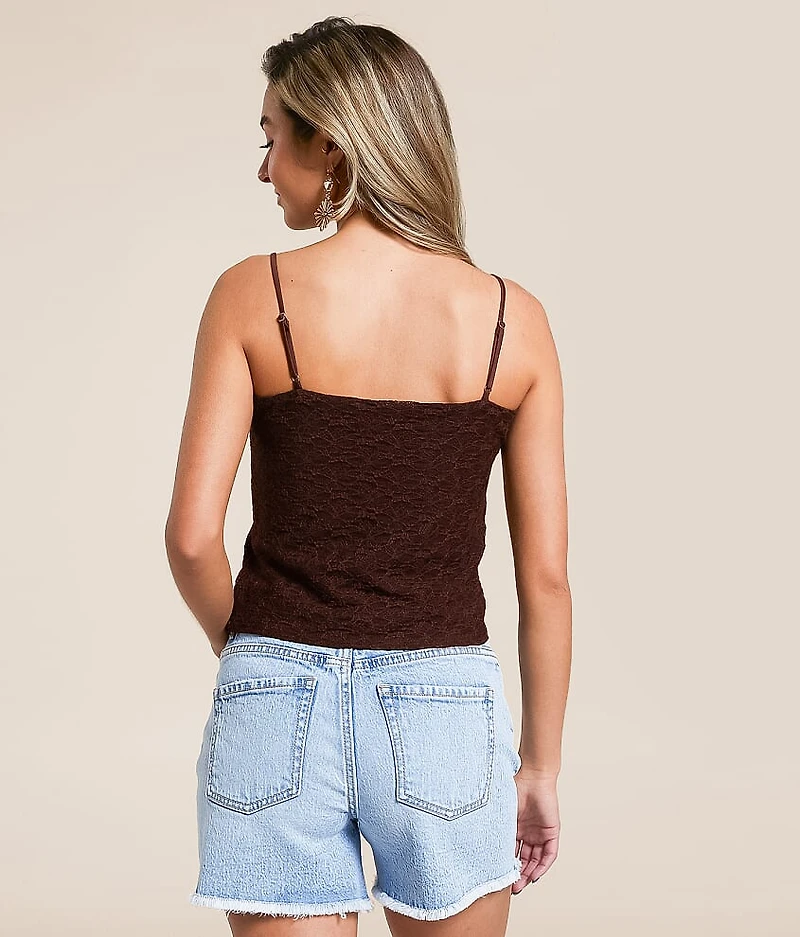 Lace Cropped Tank Top