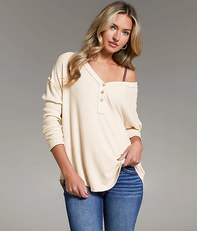 Ribbed Henley