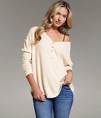 Ribbed Henley