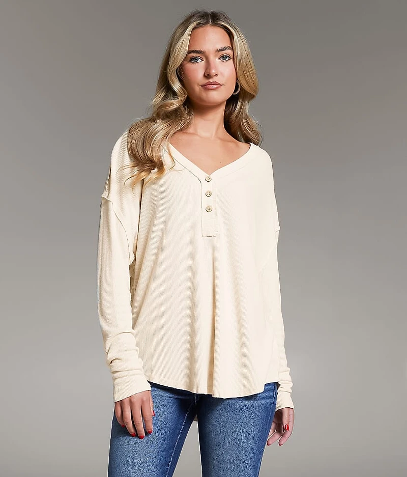 Ribbed Henley