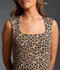 Leopard Shaping & Smoothing Tank Top