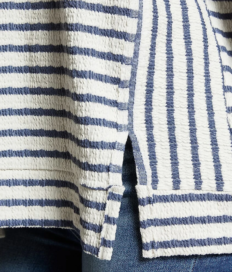 Textured Stripe Top