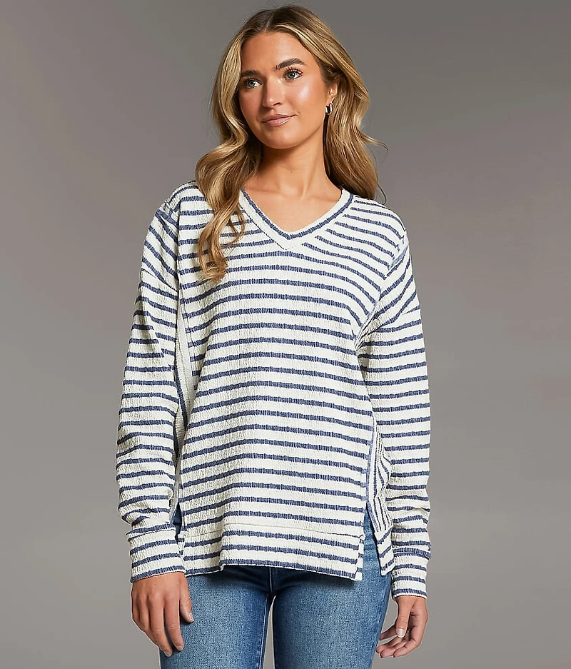 Textured Stripe Top