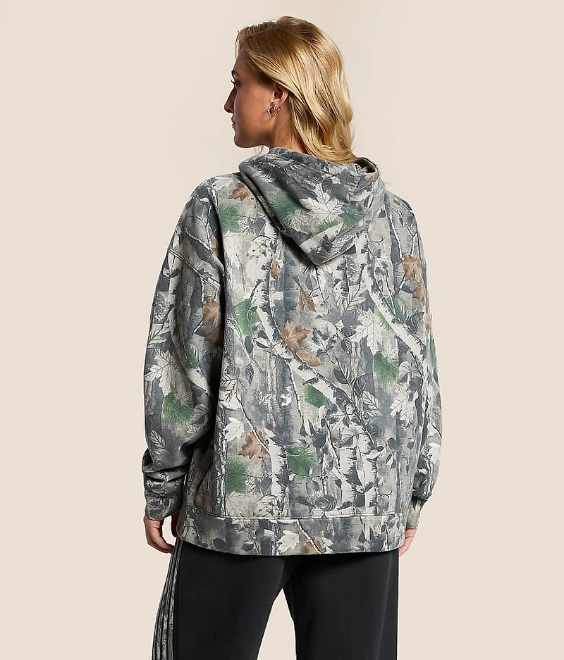 Oversized Camo Hooded Sweatshirt