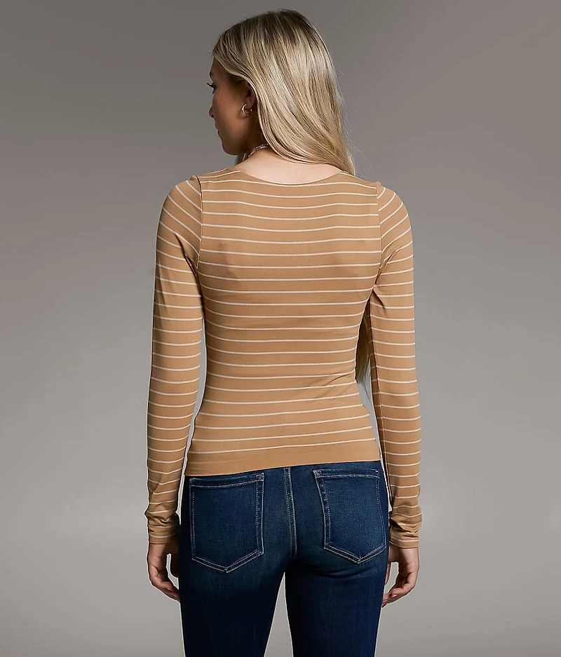 Striped Contour Top