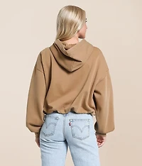 Bubble Hem Hooded Sweatshirt