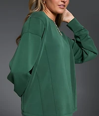 Pieced Seam Pullover