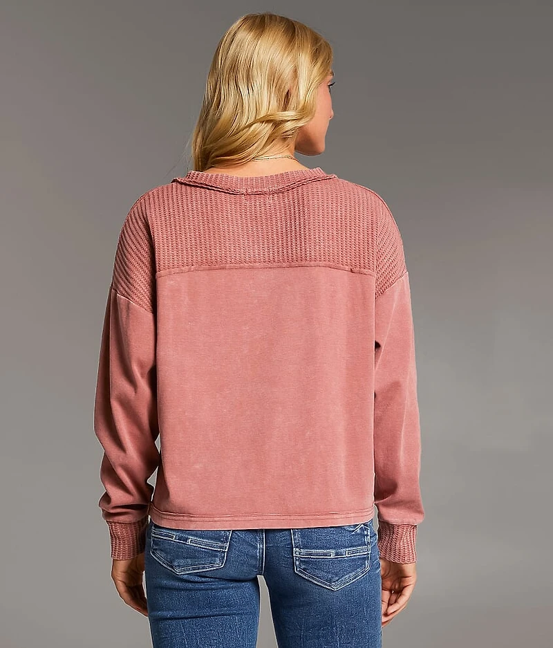 Waffle Knit Top